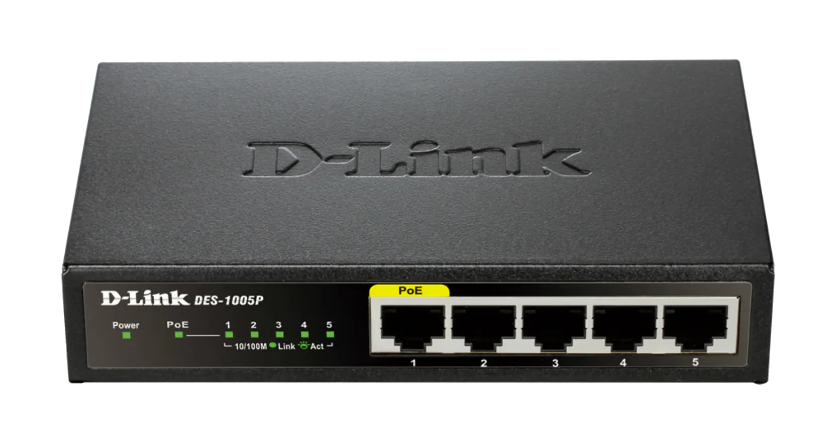D-Link DES 1005P - Switch - unmanaged - 5 x 10/100 - Desktop - PoE
