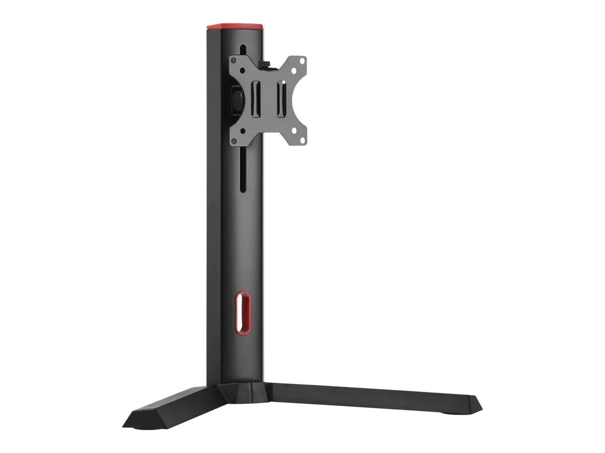 TECHly DESK 100 - Aufstellung - für Monitor - Schwarz / Rot - Bildschirmgröße: 43.2-81.3 cm (17"-32") - Schreibtisch