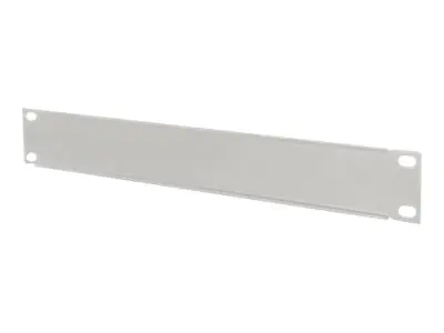 Intellinet 10" Blindabdeckung, 1 HE, verdeckt ungenutzte Bereiche in 10"-Schränken, Metall, grau - Blindabdeckung - Rack montierbar - Grau, RAL 7035 - 1U - 25.4 cm (10") 714945