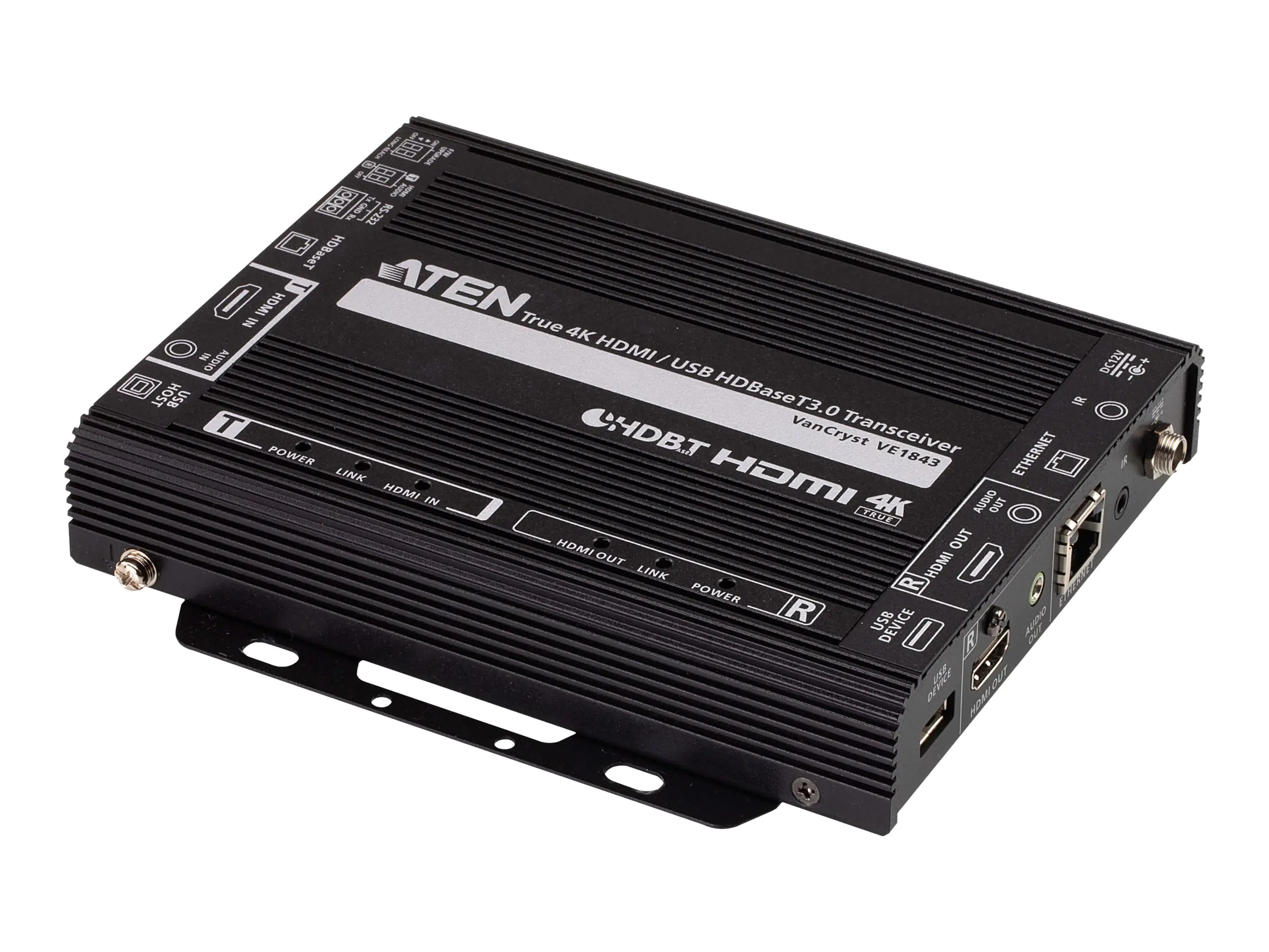 ATEN VanCryst VE1843 - Video/Audio/Infrarot/USB/serieller/Netzwerkextender - HDBaseT 3.0 - über CAT 6a/7 - bis zu 100 m - für VanCryst VM3250, VM6404HB, VS182B, VS184B