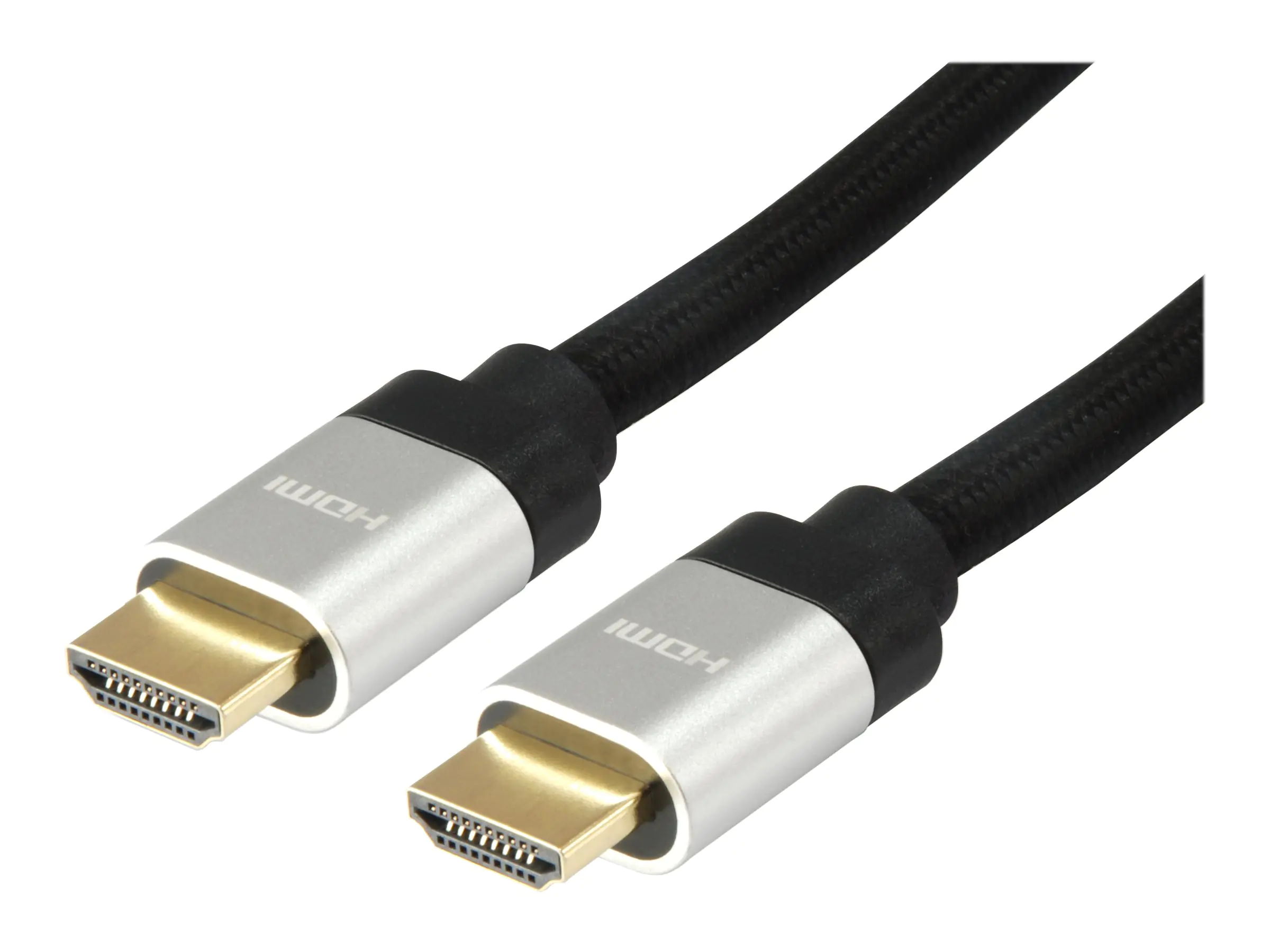 equip - Highspeed - HDMI-Kabel mit Ethernet - HDMI männlich zu HDMI männlich - 2 m - Schwarz - geformt, 8K Unterstützung equip - Highspeed - HDMI-Kabel mit Ethernet - HDMI männlich zu HDMI männlich - 2 m - Schwarz - geformt, 8K Unterstützung