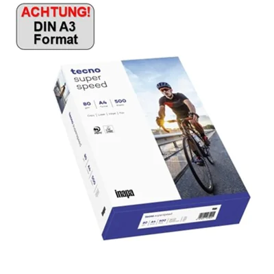 inapa tecno Kopierpapier superspeed 526808019002 A3 weiß 500 Bl./Pack. inapa tecno Kopierpapier superspeed 526808019002 A3 weiß 500 Bl./Pack.