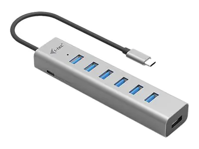 i-tec Hub - 7 x USB 3.2 Gen 1 - Desktop C31HUBMETAL703