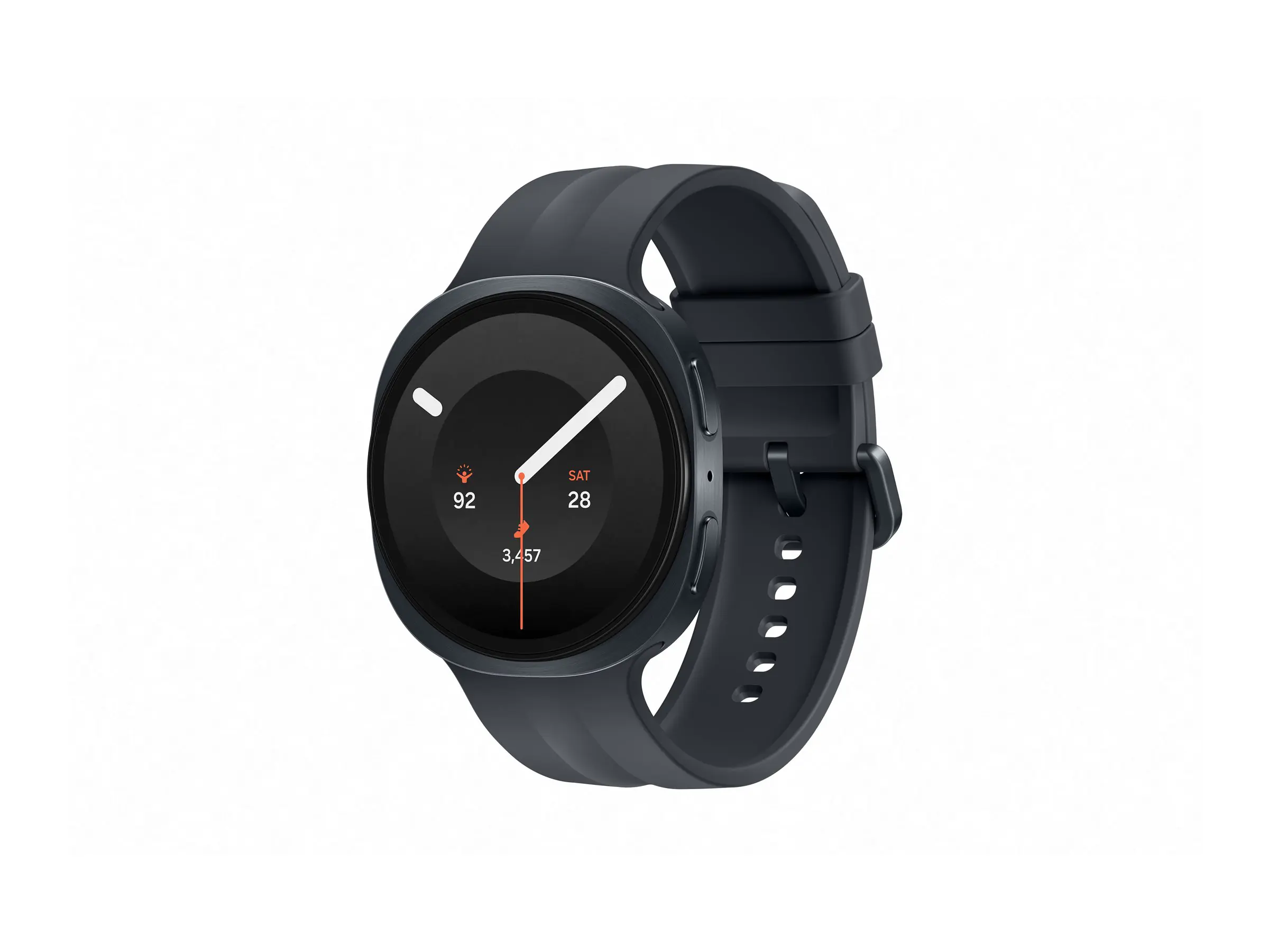 Samsung Galaxy Watch9 - 44 mm - Carbon-Schwarz - intelligente Uhr mit Sportband - schwarz - Bandgröße: M/L - Anzeige 3.73 cm (1.47") SM-L355FZKAEUB