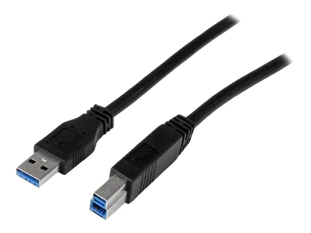 StarTech 2m zertifiziertes USB 3.0 SuperSpeed Kabel A auf B - Schwarz - USB 3 Anschlusskabel - Stecker/Stecker - USB-Kabel - USB Type B (M) zu USB Typ A (M) - USB 3.0 - 2 m - geformt - Schwarz - für P/N: KITBXDOCKPEU, KITBXDOCKPNA, KITBXDOCKPUK, SV231HU34 StarTech 2m zertifiziertes USB 3.0 SuperSpeed Kabel A auf B - Schwarz - USB 3 Anschlusskabel - Stecker/Stecker - USB-Kabel - USB Type B (M) zu USB Typ A (M) - USB 3.0 - 2 m - geformt - Schwarz - für P/N: KITBXDOCKPEU, KITBXDOCKPNA, KITBXDOCKPUK, SV231HU34