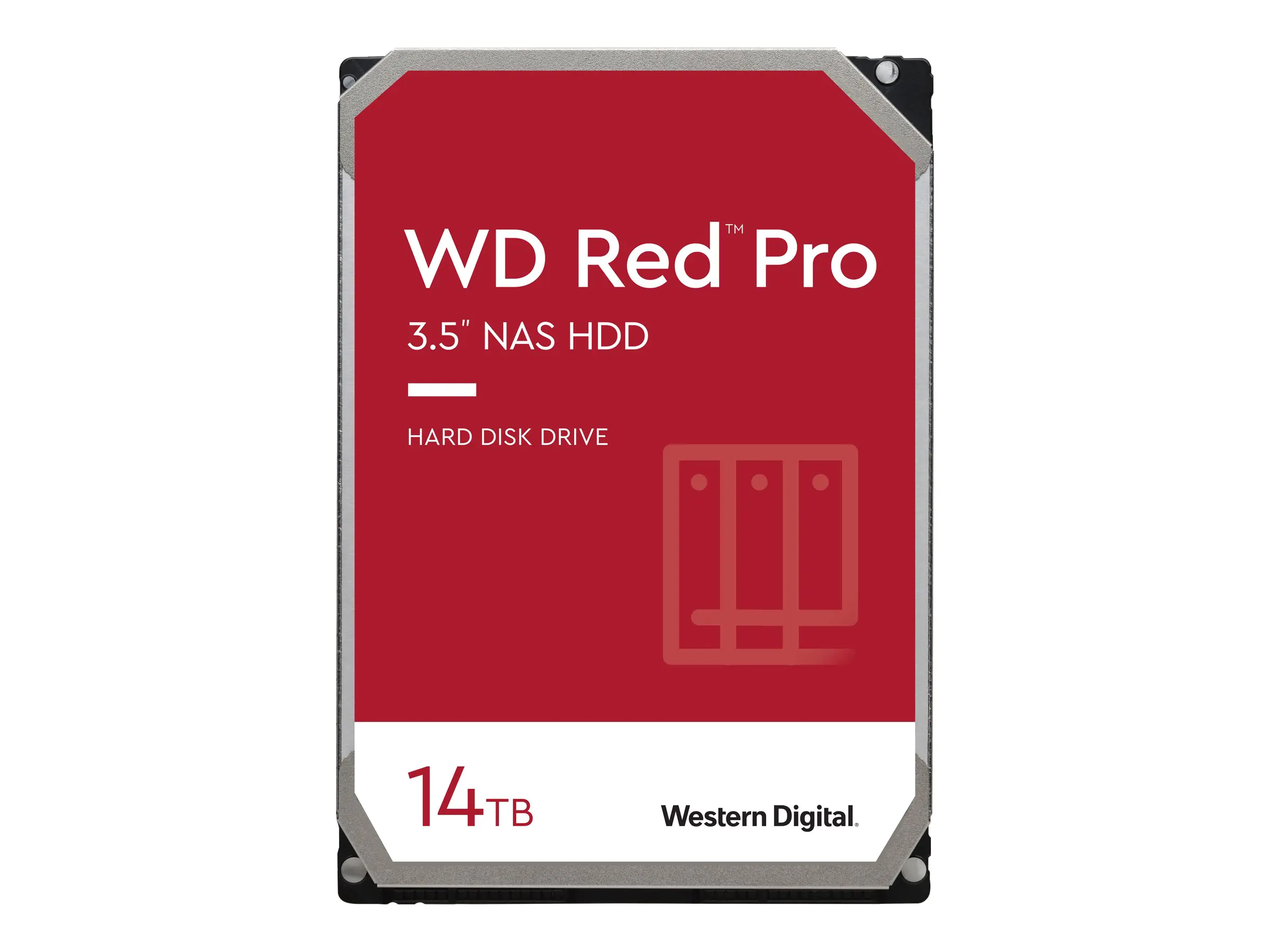 WD Red Pro WD141KFGX - Festplatte - 14 TB - intern - 3.5" (8.9 cm) - SATA 6Gb/s - 7200 rpm - Puffer: 512 MB