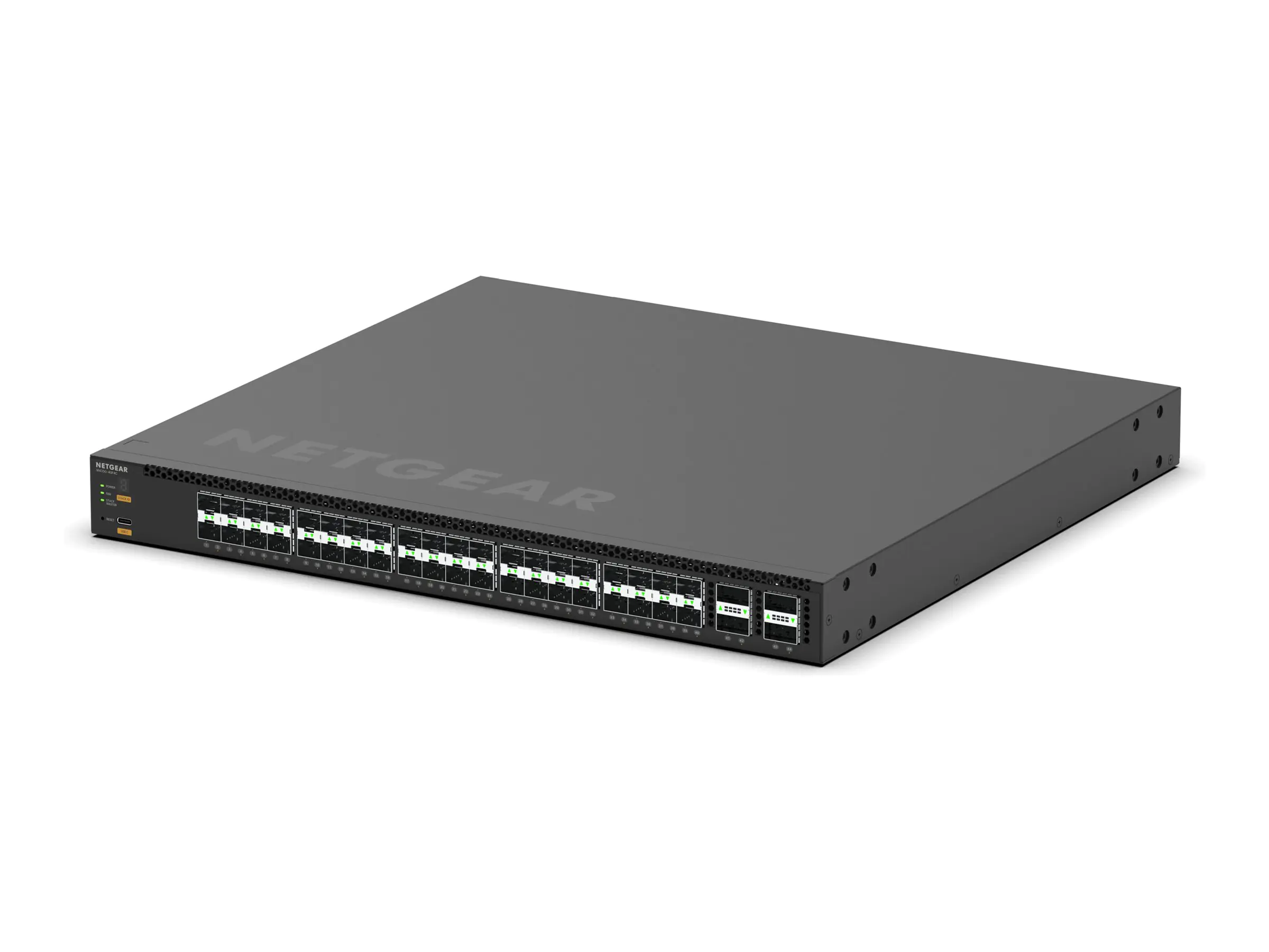 Netgear M4350 Series M4350-40F4C - Switch - L3 - managed - 40 x 10 Gigabit SFP+ + 4 x 100 Gigabit QSFP28 (Uplink) XSM4344FC-100NES