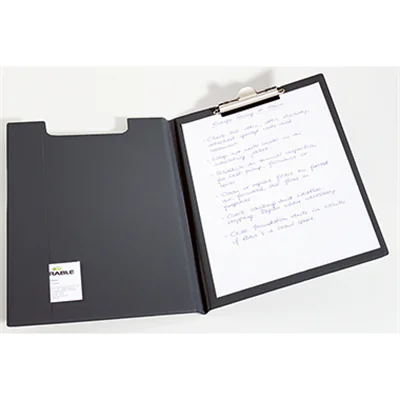 DURABLE Blockmappe Standard 235701 DIN A4 Weichfolie m. Federklemme sw DURABLE Blockmappe Standard 235701 DIN A4 Weichfolie m. Federklemme sw
