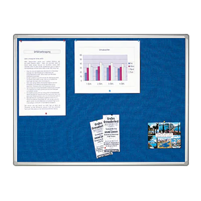 Franken Pinnwand Pro PT830703 180x90cm Textil blau Franken Pinnwand Pro PT830703 180x90cm Textil blau