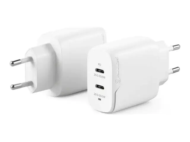 Alogic Rapid Power - Netzteil - GaN - 40 Watt - PD - 2 Ausgabeanschlussstellen (USB-C) WCG2X40-EU