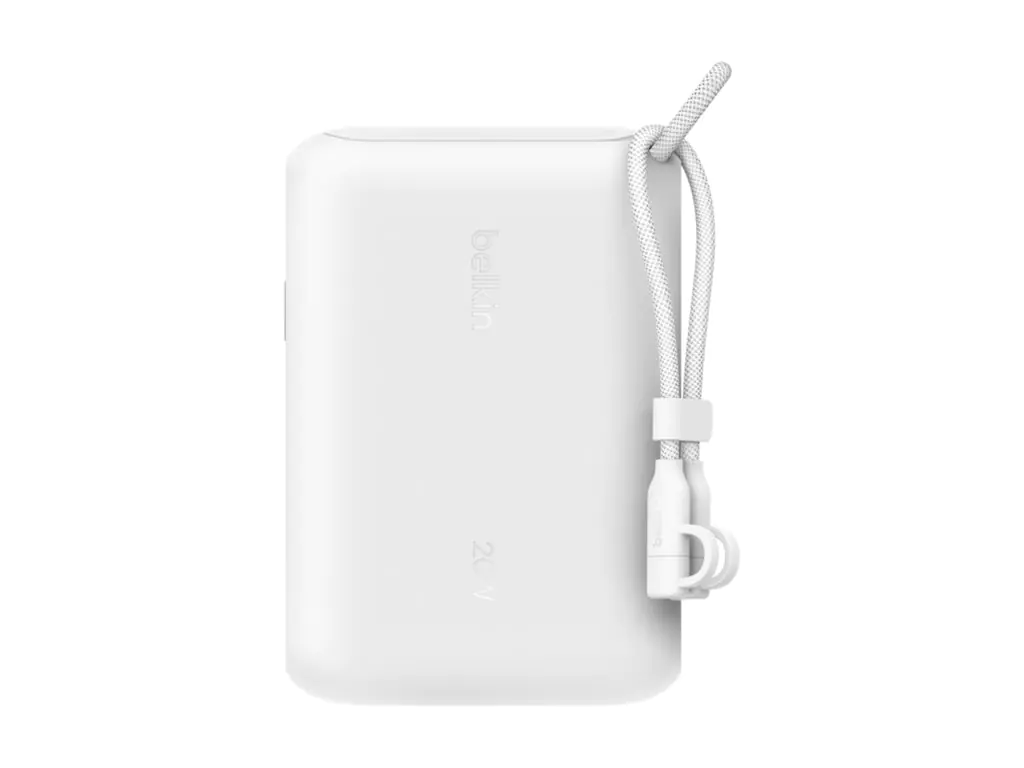 Belkin BoostCharge - Powerbank - mit Display - 10000 mAh - 20 Watt - PD, Fast Charge - 2 Ausgabeanschlussstellen (USB-C) BPB027HQWH