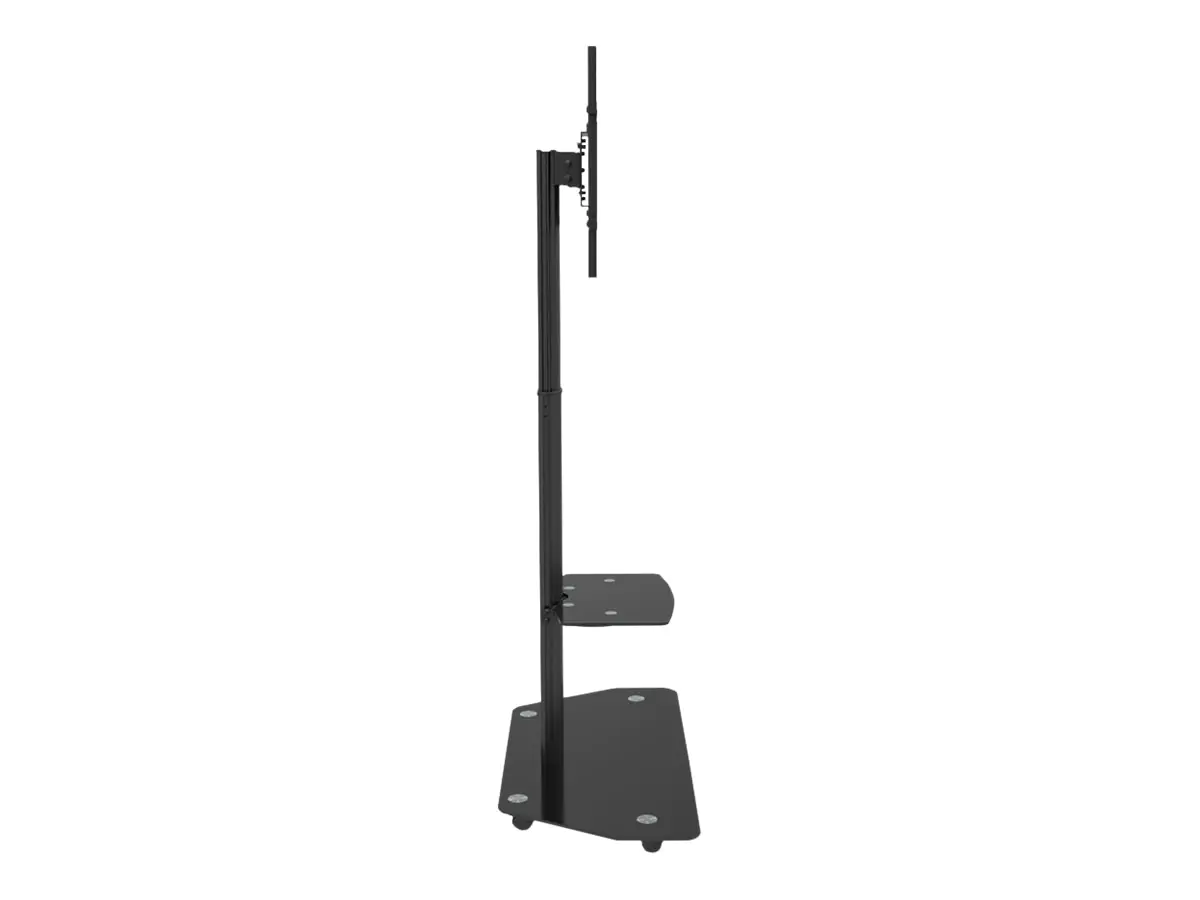 Celexon Professional Adjust-3270MP Portrait - Wagen - für Flachbildschirm - eloxiertes Aluminium, Milchglas - Schwarz - Bildschirmgröße: 81.3-177.8 cm (32"-70")