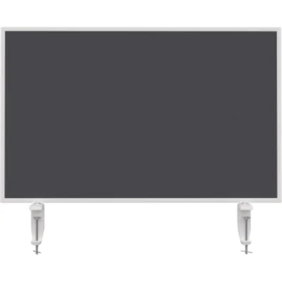 magnetoplan® Tischtrennwand VarioPin 80 x 50 cm (B x H) 2cm schwer entflammbar grau