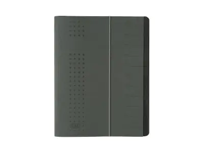 ELBA Ordnungsmappe chic 400001032 DIN A4 12Fächer Karton anthrazit