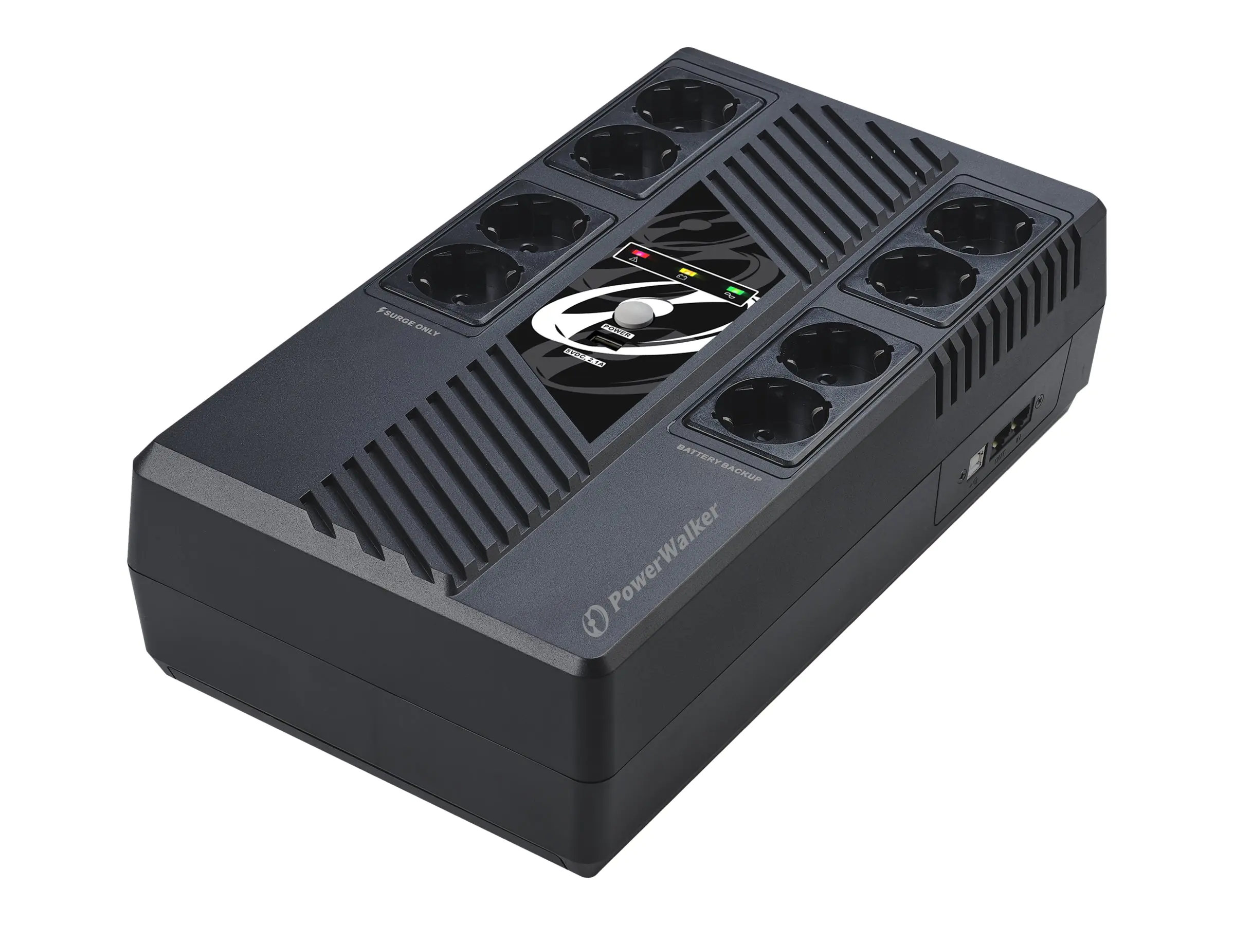 PowerWalker VI 1000 MS - USV - Wechselstrom 230 V - 600 Watt - 1000 VA - 9 Ah - USB - Ausgangsanschlüsse: 8