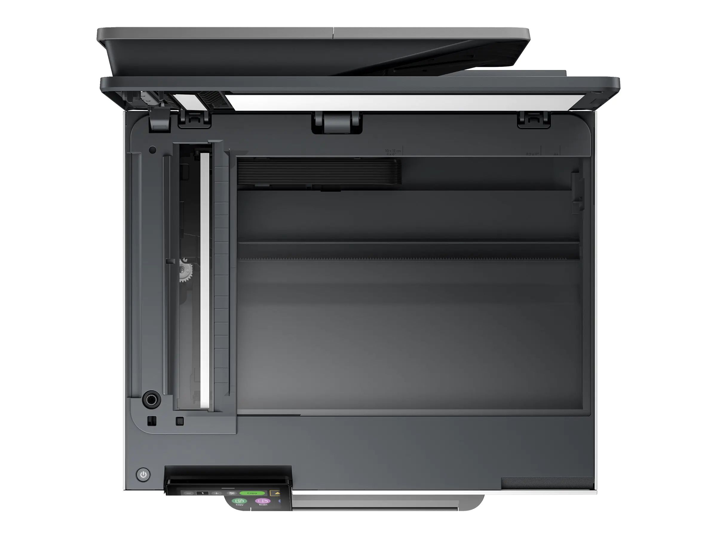 HP Officejet Pro 9130b All-in-One - Multifunktionsdrucker - Farbe - Tintenstrahl - Legal (216 x 356 mm) (Original) - A4/Legal (Medien) - bis zu 23 Seiten/Min. (Kopieren) - bis zu 25 Seiten/Min. (Drucken) - 250 Blatt - 33.6 Kbps - USB 2.0, LAN, USB-Host, W
