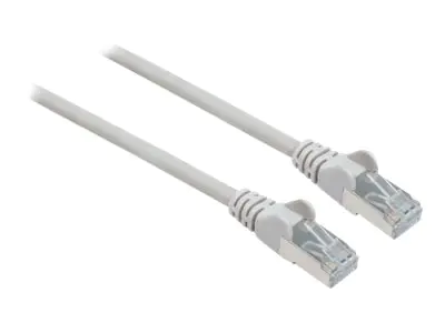 Intellinet Network Patch Cable, Cat6A, 2m, Grey, Copper, S/FTP, LSOH / LSZH, PVC, RJ45, Gold Plated Contacts, Snagless, Booted, Polybag - Patch-Kabel - RJ-45 (M) bis RJ-45 (M) - 2 m - SFTP, PiMF - CAT 6a - IEEE 802.3af - halogenfrei, geformt, ohne Haken -