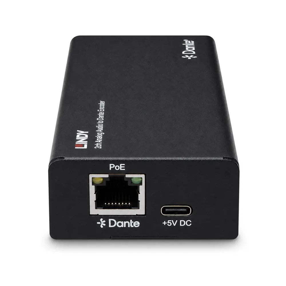 Lindy 2-Kanal Analog Audio zu Dante Encoder - Server