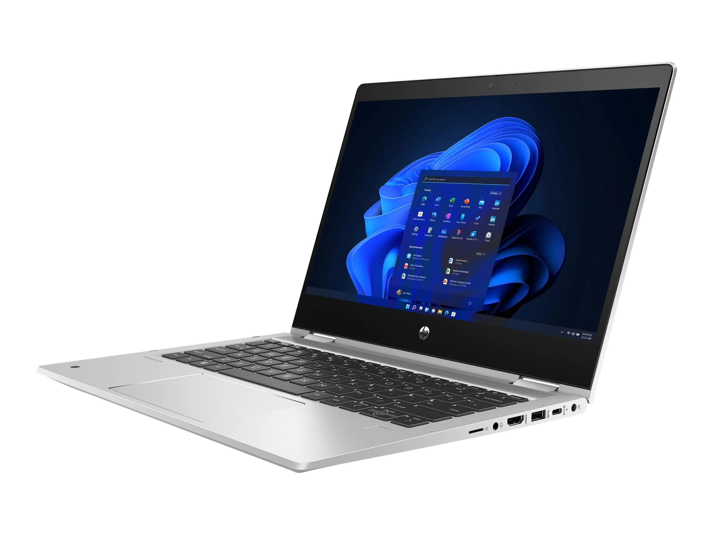 HP Pro x360 435 G9 Notebook - Wolf Pro Security - Flip-Design - AMD Ryzen 7 5825U / 2 GHz - Win 11 Pro - Radeon Graphics - 32 GB RAM - 1 TB SSD NVMe, TLC - 33.8 cm (13.3") IPS Touchscreen HP SureView 1920 x 1080 (Full HD) - Wi-Fi 6E - mit HP Wolf Pro Secu