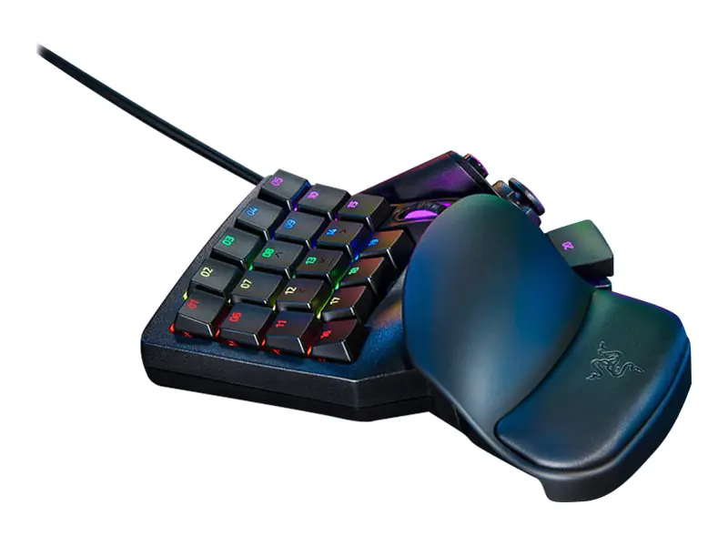 Razer Tartarus Pro - Tastenfeld - mit Scroll-Rädchen, 8-way directional thumbpad - hintergrundbeleuchtet - USB - Tastenschalter: Razer Analog Optical Switches