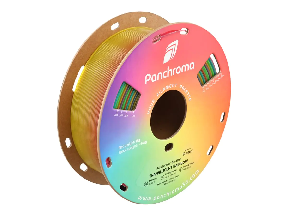 Polymaker Panchroma Gradient Translucent - Regenbogen - 1 kg - PLA-Filament (3D)