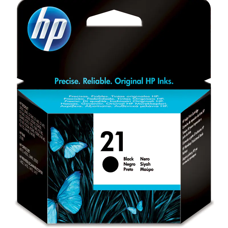 HP 21 - Schwarz - original - Tintenpatrone - für Deskjet F2185, F2187, F2210, F2235, F2240, F2275, F2280, F2290, F375, F4175, F4190, F4194 HP 21 - Schwarz - original - Tintenpatrone - für Deskjet F2185, F2187, F2210, F2235, F2240, F2275, F2280, F2290, F375, F4175, F4190, F4194