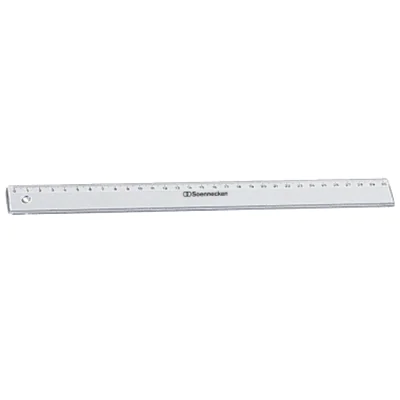 Soennecken Lineal 1821 30cm Polystyrol transparent