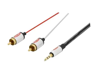Ednet Audiokabel - RCA (M) bis Stereo Mini-Klinkenstecker (M)