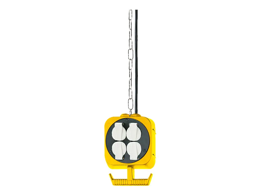 Brennenstuhl Extension cable with Hanging Workshop Energy Cube - Stromverteilungseinheit - Wechselstrom 230 V - Eingabe, Eingang power CEE 7/7 - Ausgangsanschlüsse: 8