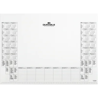 DURABLE Kalenderblock 729202 für Schreibunterlage 7291 25Bl. ws DURABLE Kalenderblock 729202 für Schreibunterlage 7291 25Bl. ws
