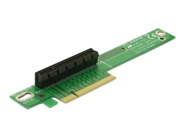DeLock Riser Card PCI Express x8 Angled 90° Left i nsertion - Riser Card 89104