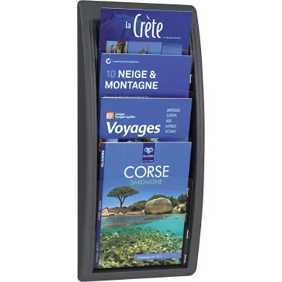 Paperflow Prospekthalter Quick Blick 4061.11 4Fächer anthrazit