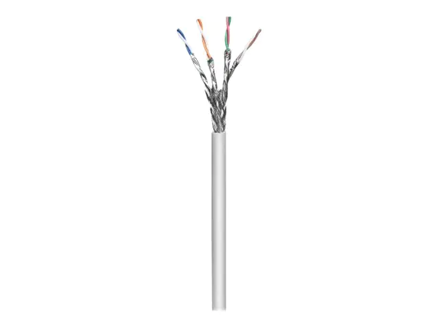 Intellinet Verlegekabel Cat6a - S/FTP - 305 m Kabeltrommel - LS0H - grau - 705035