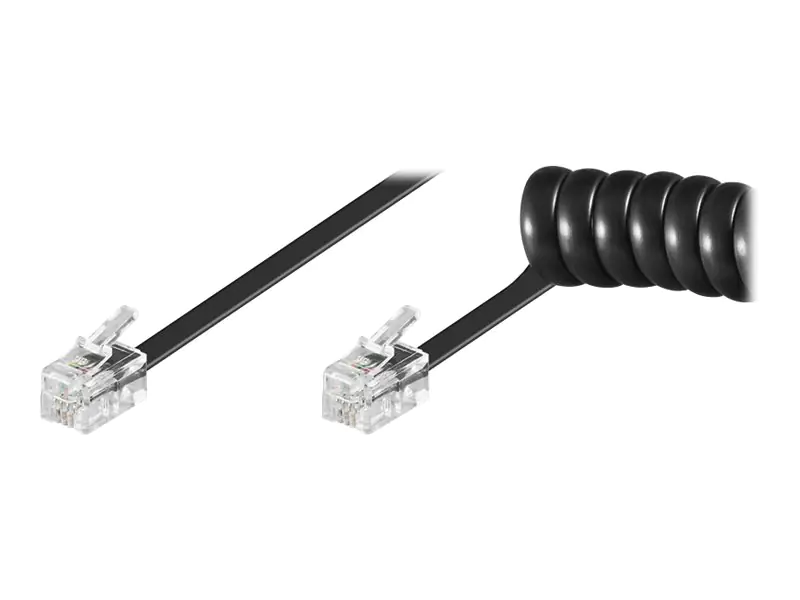 goobay - Headsetkabel - RJ-10 (M) bis RJ-10 (M) - 2 m - Schwarz goobay - Headsetkabel - RJ-10 (M) bis RJ-10 (M) - 2 m - Schwarz