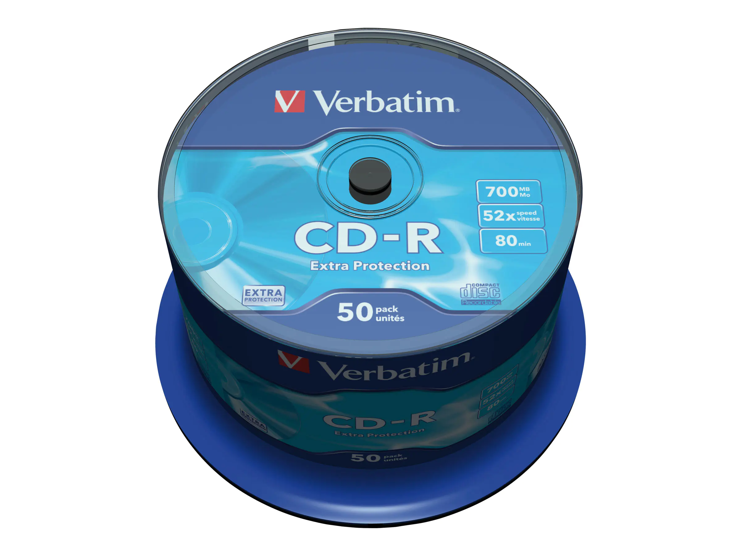 Verbatim - 50 x CD-R - 700 MB (80 Min) 52x - Spindel