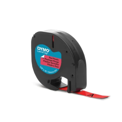 DYMO Schriftbandkassette LetraTag S0721630 12mmx4m sw auf rt DYMO Schriftbandkassette LetraTag S0721630 12mmx4m sw auf rt