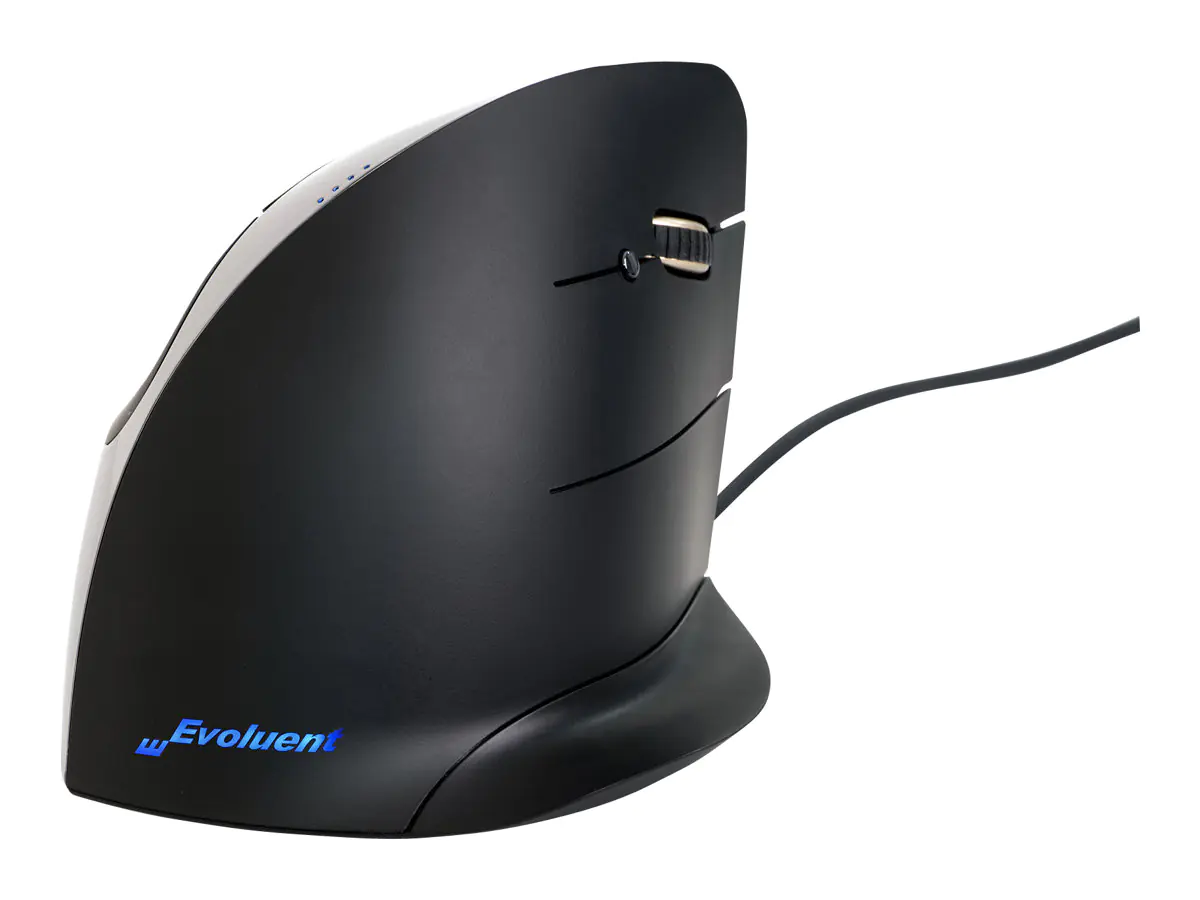 Bakker Elkhuizen Evoluent Vertical Mouse C - Vertikale Maus - Für Rechtshänder - 5 Tasten - kabelgebunden - USB Bakker Elkhuizen Evoluent Vertical Mouse C - Vertikale Maus - Für Rechtshänder - 5 Tasten - kabelgebunden - USB