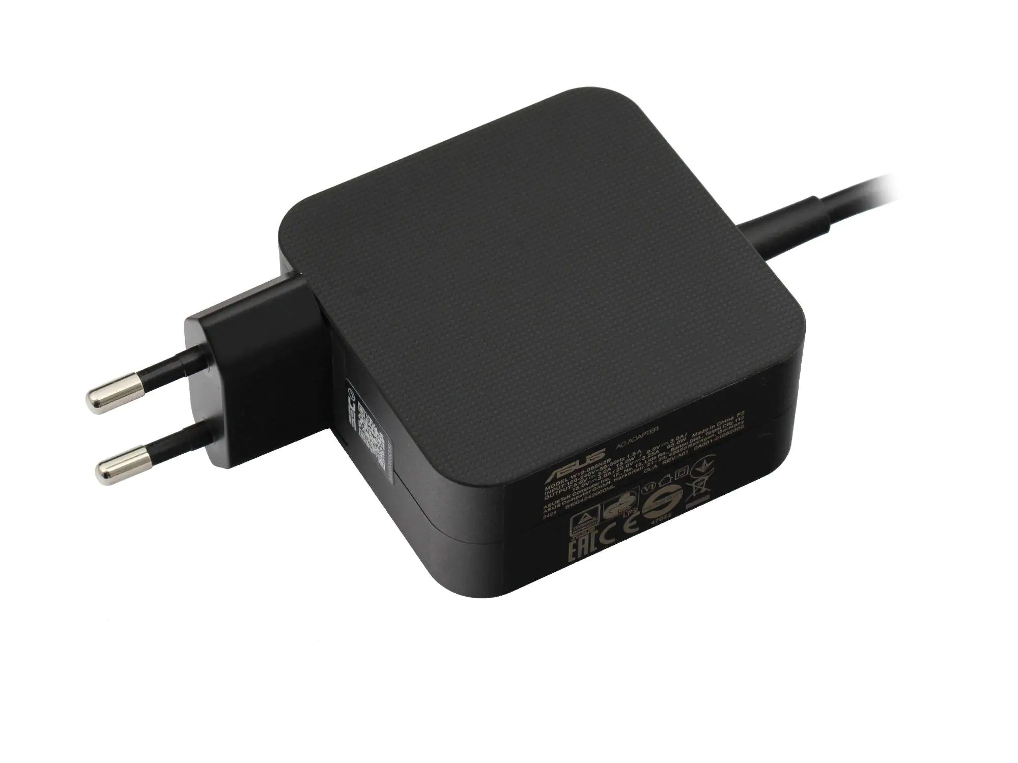 ASUS AC65-00 V2 - Netzteil - 65 Watt - Europa - für Chromebook 12; ExpertBook B9; P5; ZenBook 13; 13 OLED; 14; ZenBook Flip 13