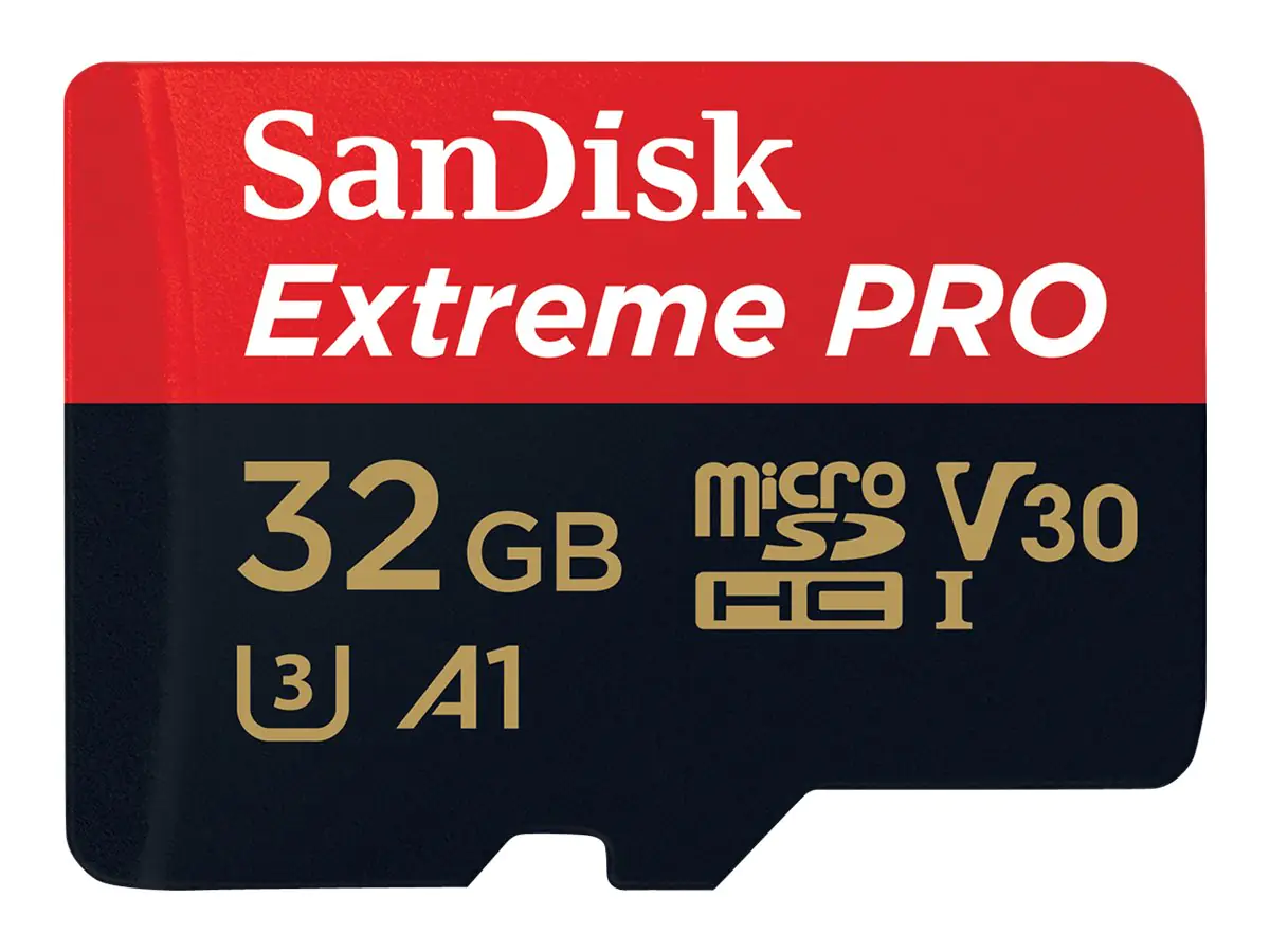 SanDisk Extreme PRO - Flash-Speicherkarte (microSDXC-an-SD-Adapter inbegriffen) SDSQXCG-032G-GN6MA