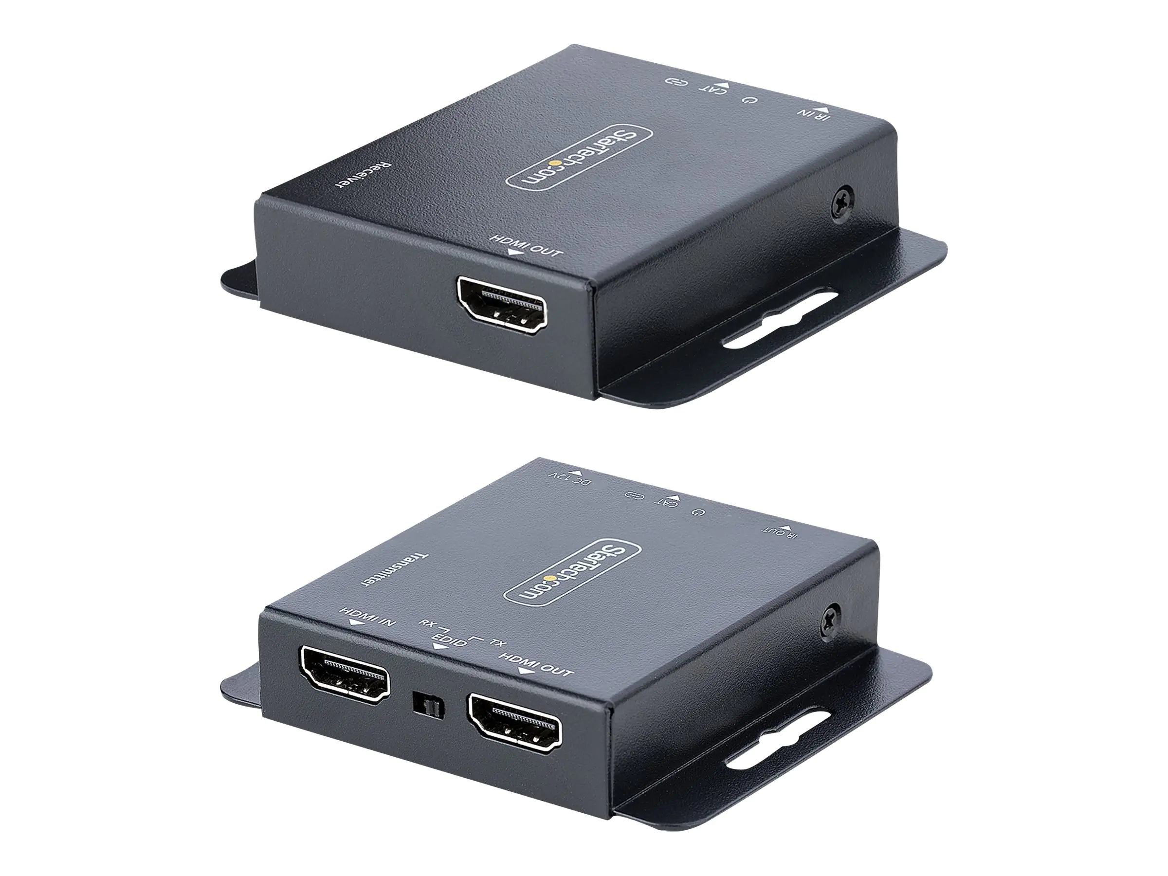 StarTech HDMI Ethernet Extender über CAT6/CAT5, 4K 30Hz/40 m oder 1080p/70 m, HDMI over Ethernet/IP Extender, HDMI Lan Transmitter und Receiver Kit, HDMI Verlängerung, IR (EXTEND-HDMI-4K40C6P1) - Erweiterung für Video/Audio - HDMI - über CAT 5/6 - bis zu