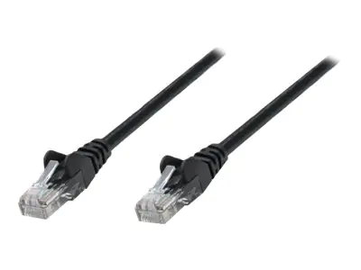 Intellinet Network Patch Cable, Cat6, 1.5m, Black, Copper, S/FTP, LSOH / LSZH, PVC, RJ45, Gold Plated Contacts, Snagless, Booted, Polybag - Patch-Kabel - RJ-45 (M) bis RJ-45 (M) - 1.5 m - SFTP - CAT 6 - geschirmt, ohne Haken - Schwarz