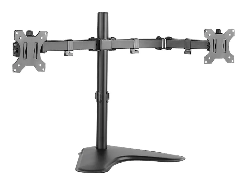 LogiLink Dual Monitor Desk Stand - Befestigungskit für 2 Monitore (einstellbarer Arm) - kaltgewalzter Stahl - Bildschirmgröße: 33-81.3 cm (13"-32") - Tischmontage