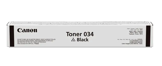 Canon 034 - Schwarz - Original - Tonerpatrone - für ImageCLASS MF810Cdn, MF820Cdn; imageRUNNER C1225, C1225iF Canon 034 - Schwarz - Original - Tonerpatrone - für ImageCLASS MF810Cdn, MF820Cdn; imageRUNNER C1225, C1225iF