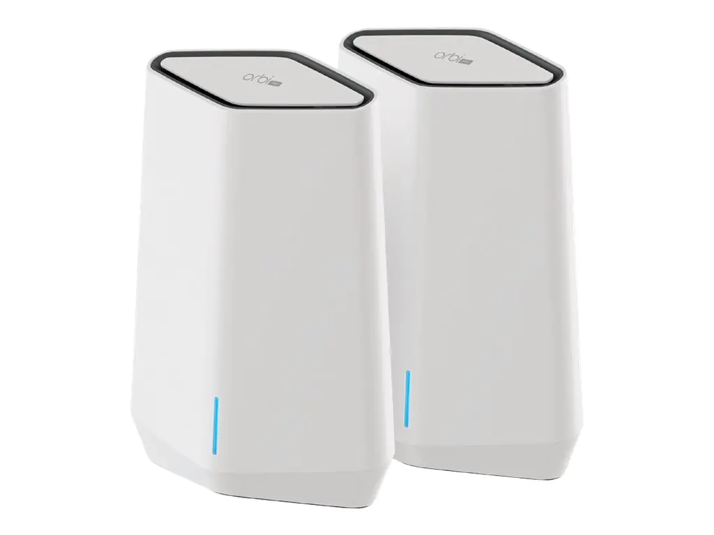 Netgear Orbi Pro WiFi 6 - AX5400 Tri-Band WiFi System - WLAN-System - (Router, Extender) - bis zu 350 m² - Netz 1GbE - Wi-Fi 6 - Tri-Band