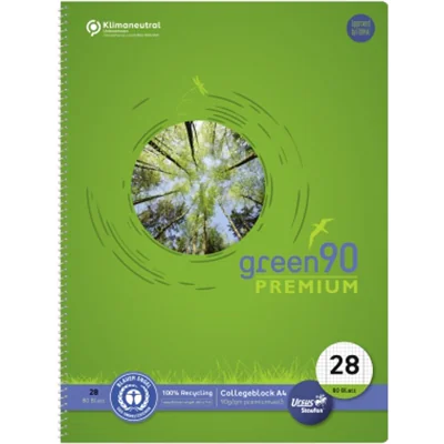 Staufen Collegeblock Green 040835028 DIN A4 90g kar. ws 80Bl Staufen Collegeblock Green 040835028 DIN A4 90g kar. ws 80Bl