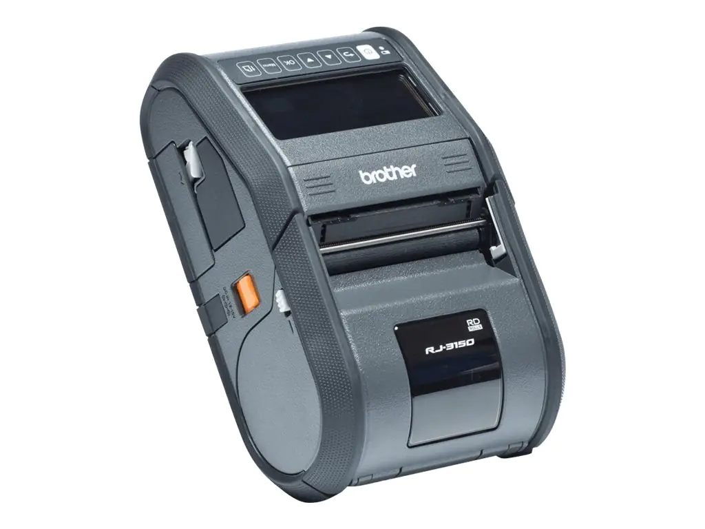Brother RuggedJet RJ-3150 - Belegdrucker - Thermodirekt - 8 cm Rolle - 203 dpi - bis zu 127 mm/Sek. - USB 2.0, Wi-Fi(n), USB-Host, Bluetooth 2.1 EDR - Schäler