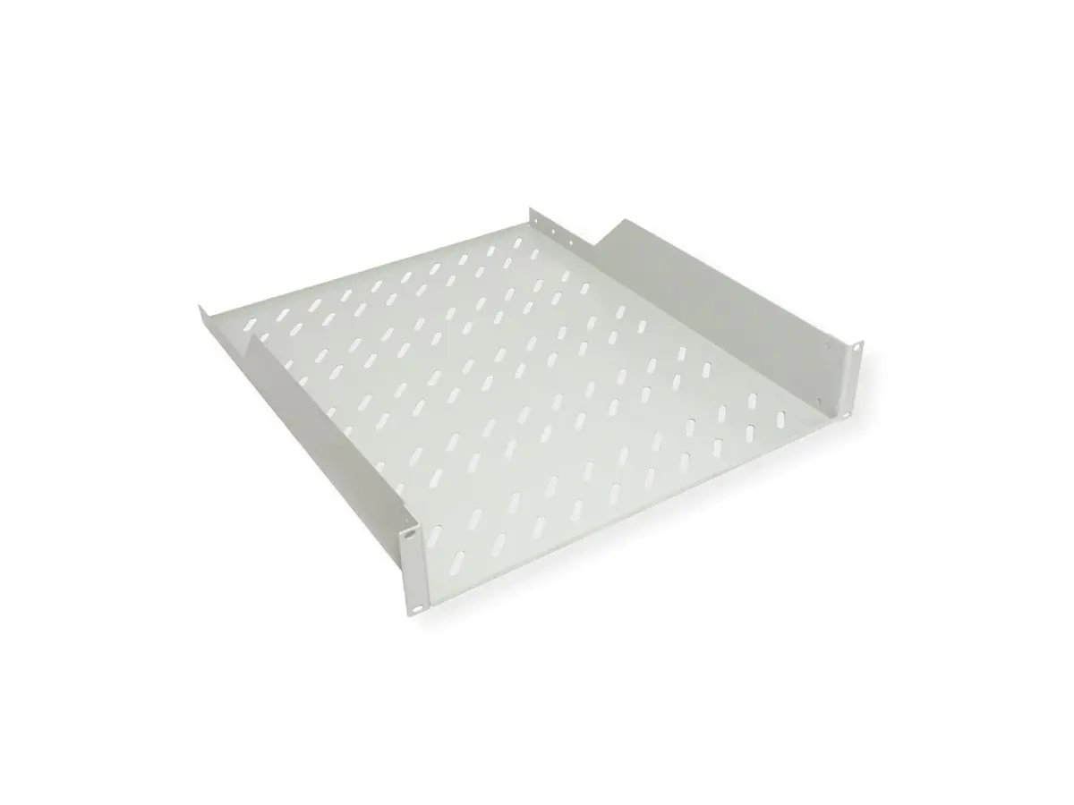 ROLINE 19 Zoll Fachboden 2 HE 550 T 25kg Tragkraft grau