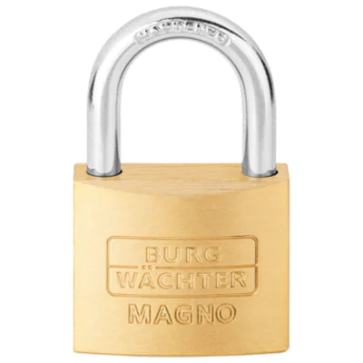 BURG-WÄCHTER Vorhangschloss Magno 400 E 40 K1 GL Zylinderschloss Messing