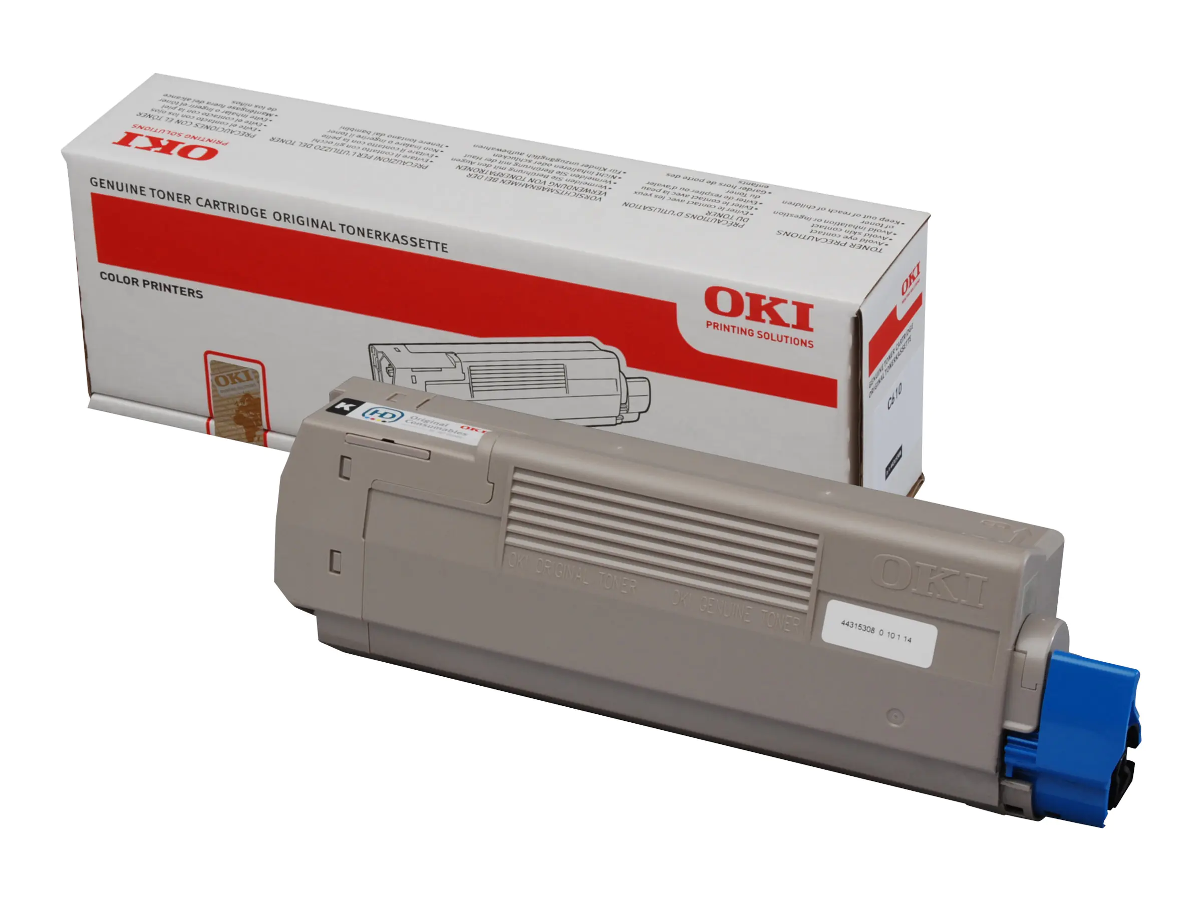 OKI - Schwarz - Original - Tonerpatrone - für C610dn, 610dtn, 610n OKI - Schwarz - Original - Tonerpatrone - für C610dn, 610dtn, 610n