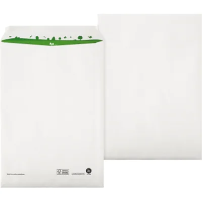 beECO® Versandtasche DIN C4 229 x 324 mm (B x H) ohne Fenster 100g/m² mit Haftklebung 100 % Altpapier ohne Fadenverstärkung weiß 250 St./Pack. beECO® Versandtasche DIN C4 229 x 324 mm (B x H) ohne Fenster 100g/m² mit Haftklebung 100 % Altpapier ohne Fadenverstärkung weiß 250 St./Pack.